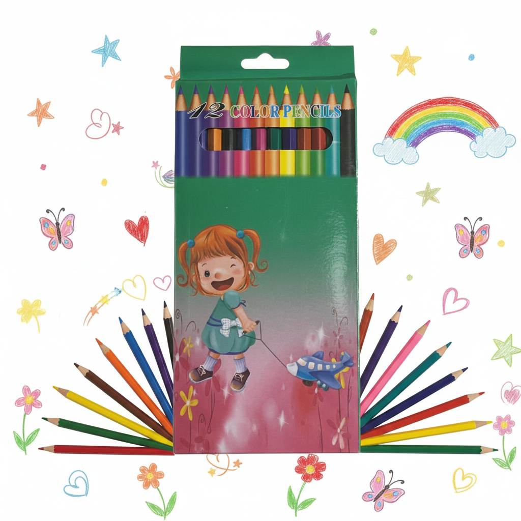 12 Color Pencils - Kids