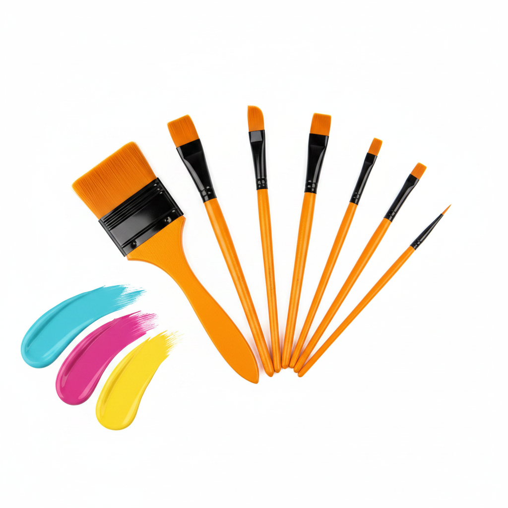 6 Paint Brushes