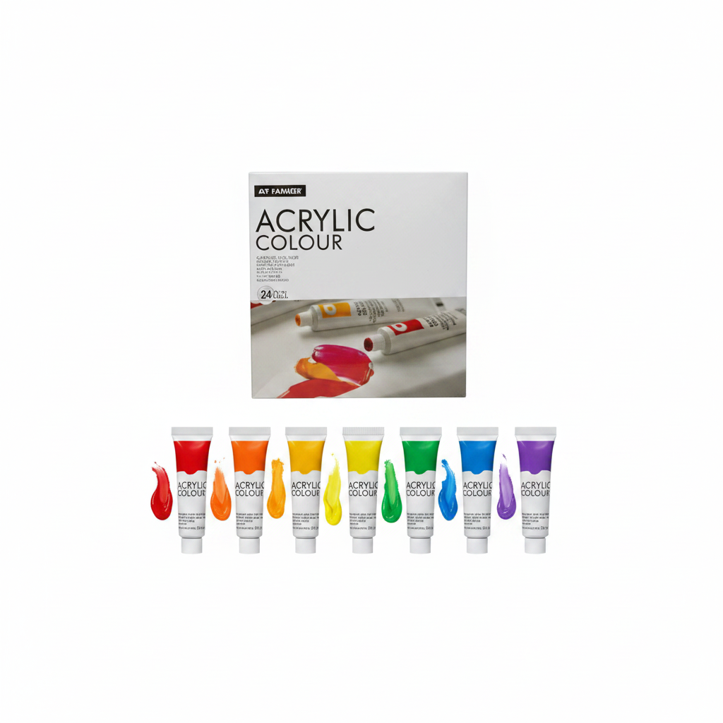 Acrylic Paints, 12ml, 24 Colors