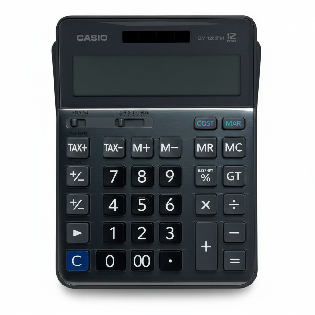 Casio DM-1200FM Calculator