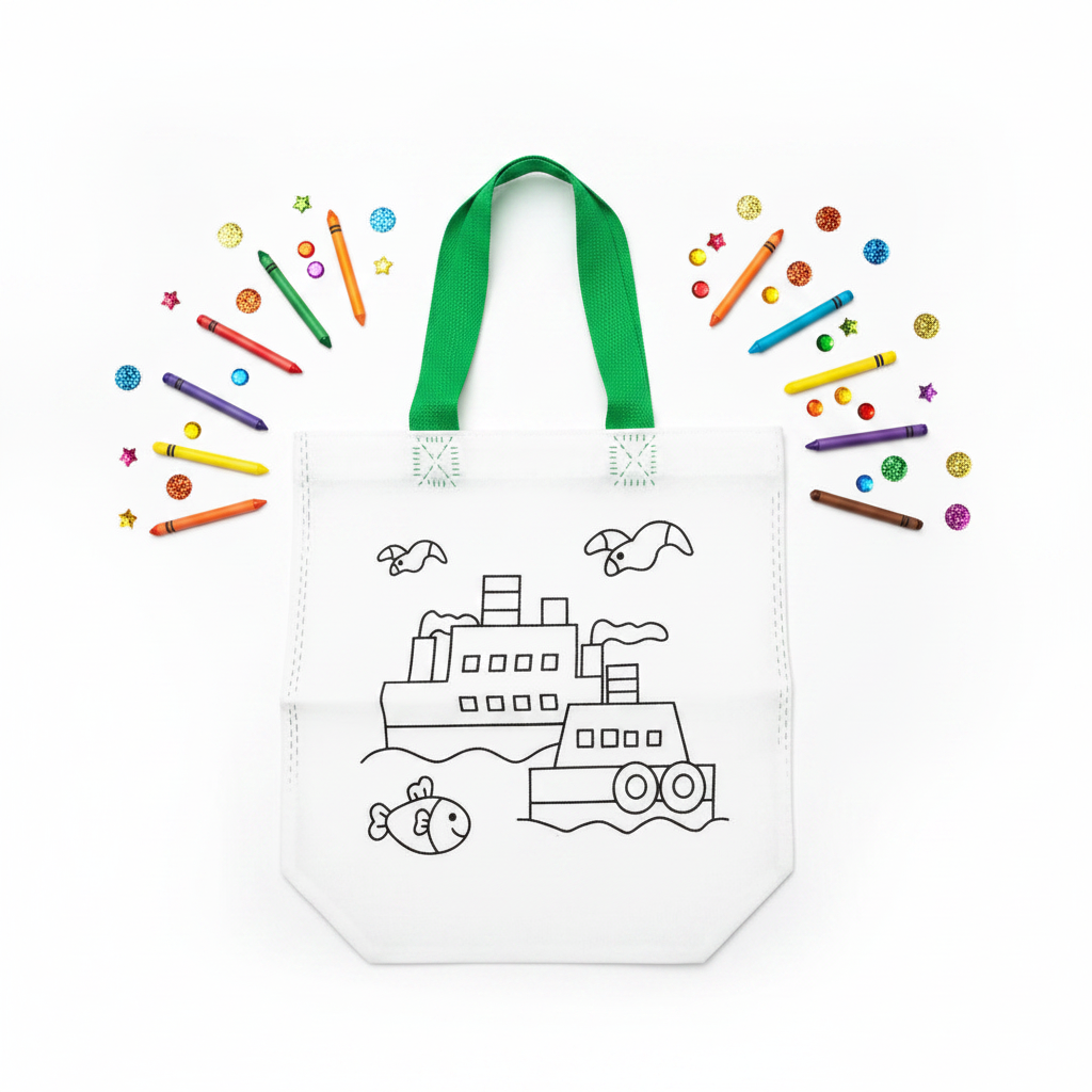 Colorable Canvas Bag for Kids