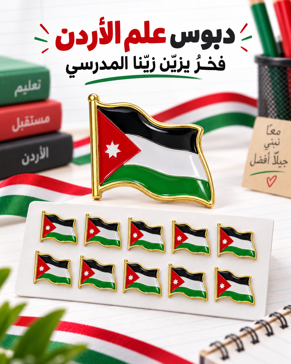 دبوس علم الأردن