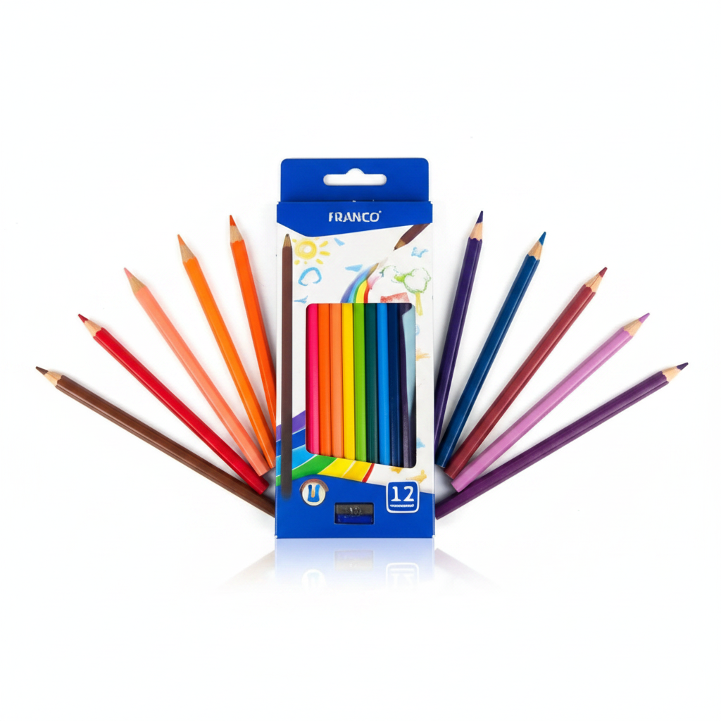 Franco 12 Color Pencil Set