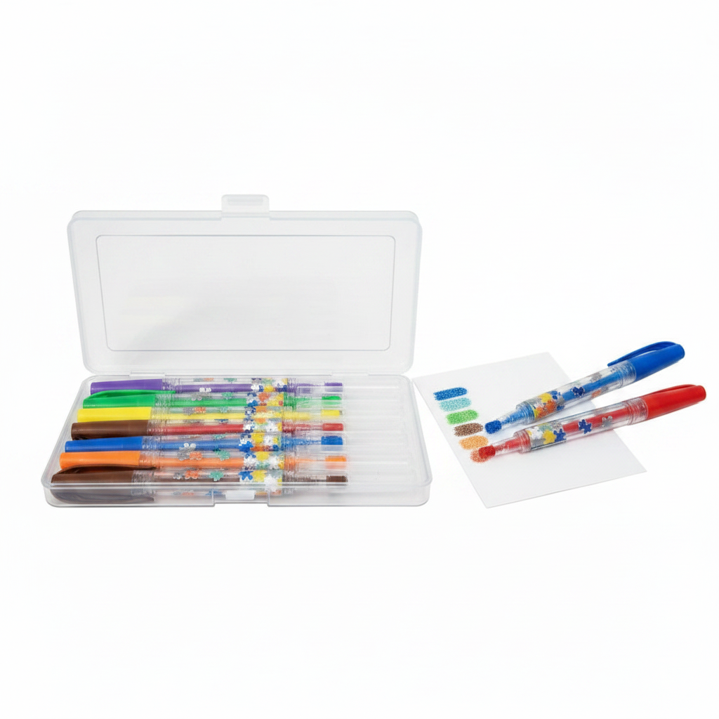 Glitter Ink Set in Plastic Case