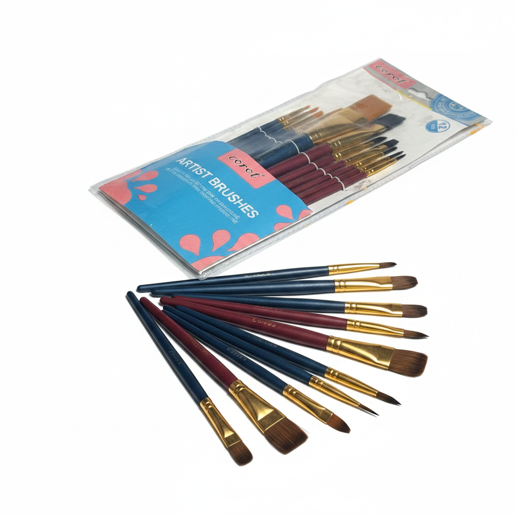 Corot Artist Brushes with Packaging